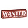 Box Sign Wanted Jolly Men